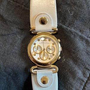 Marc by Marc Jacob’s Watch - Gold Face, White Band